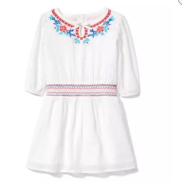 Janie and Jack Other - NWOT Janie & Jack Girl's Cotton Embroidered Smocked Dress